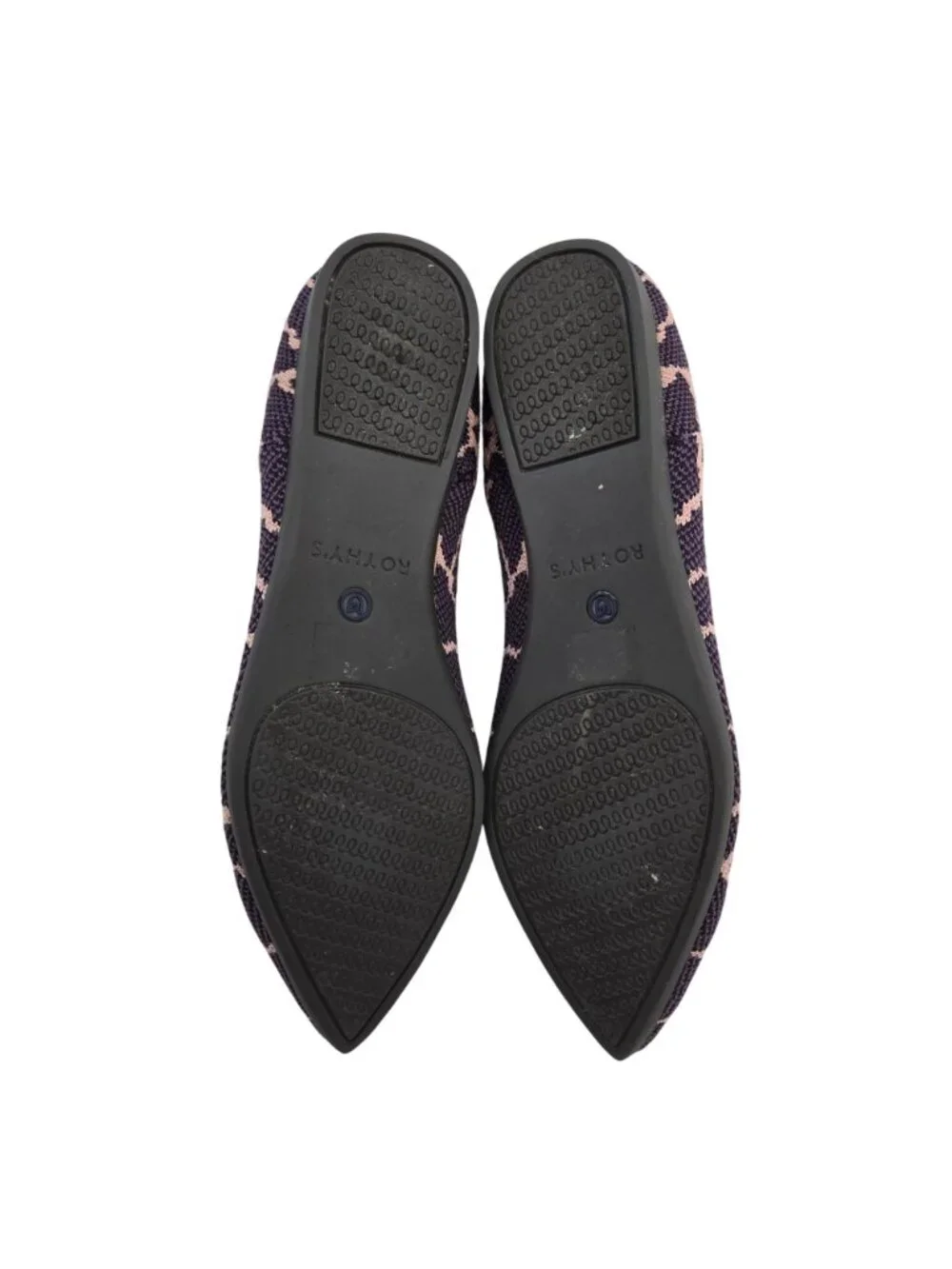 Rothy's The Point Violet Giraffe Pointed Toe Flats Size 6.5